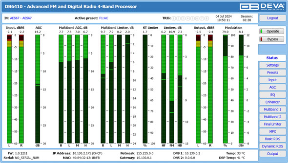 DEVA BROADCAST DB6410